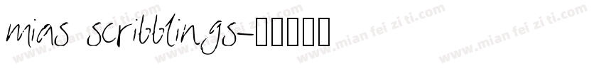 mias scribblings字体转换